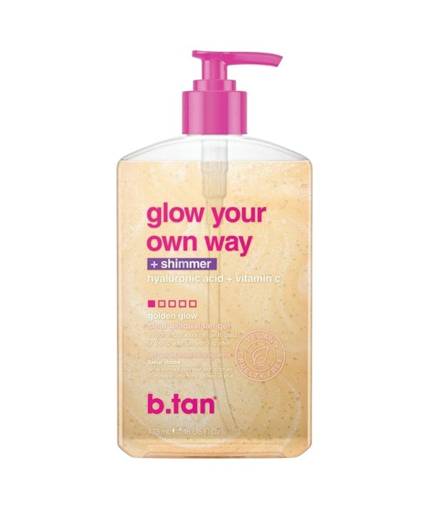 B Tan Glow Your Own Way Golden Glow Clear Gradual Tan Gel
