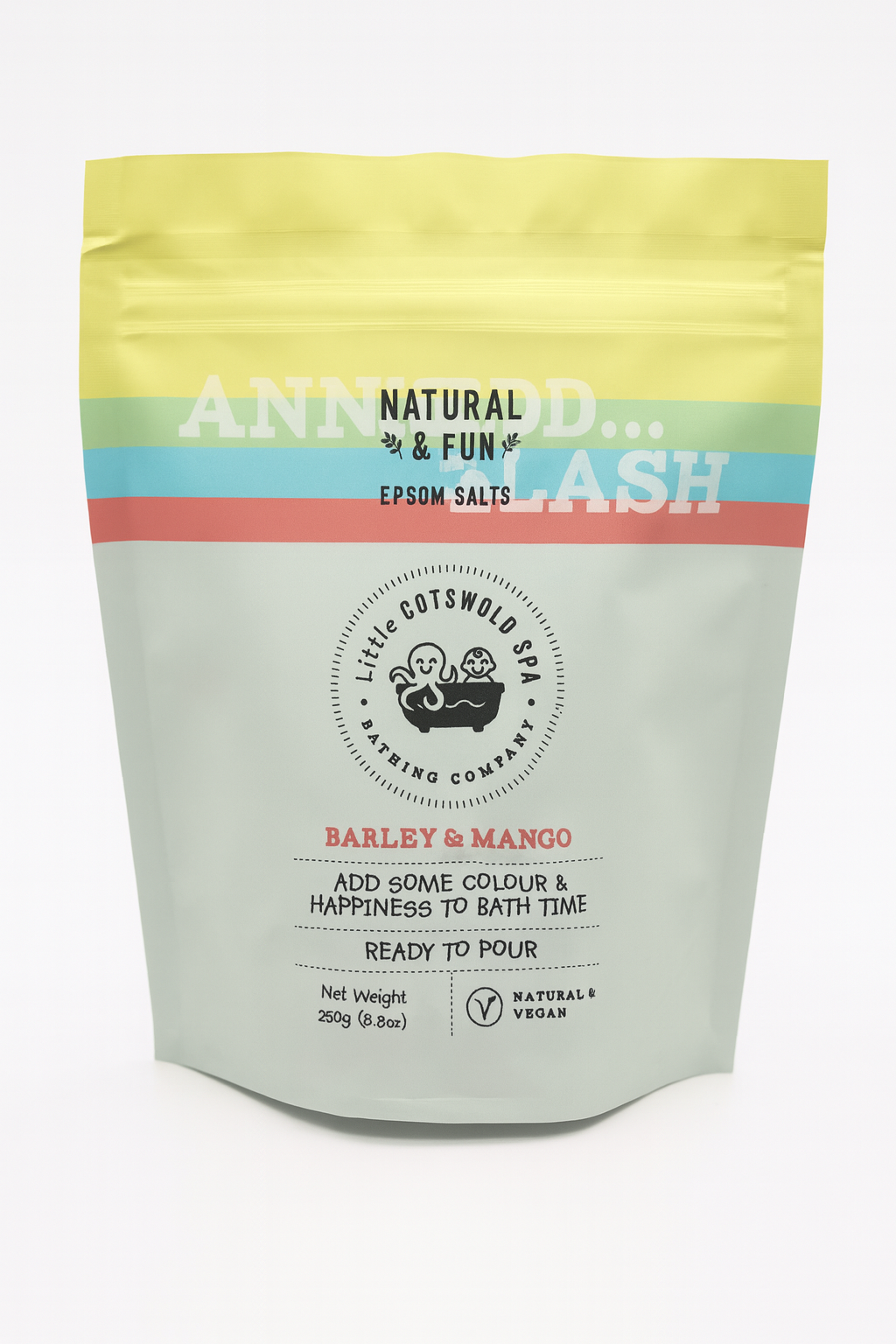 Natural & Fun with Barley & Mango (Turns the bath Red) Pouch