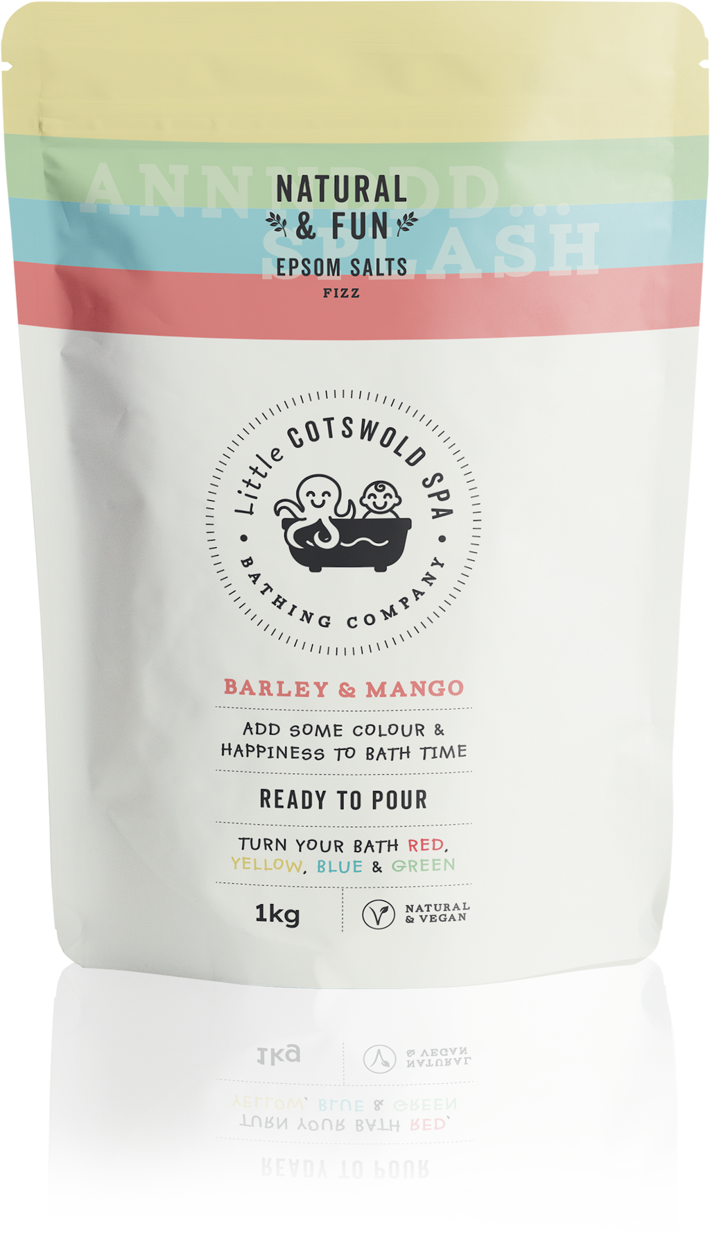 Natural & Fun with Barley & Mango (Turns the bath Red) Pouch