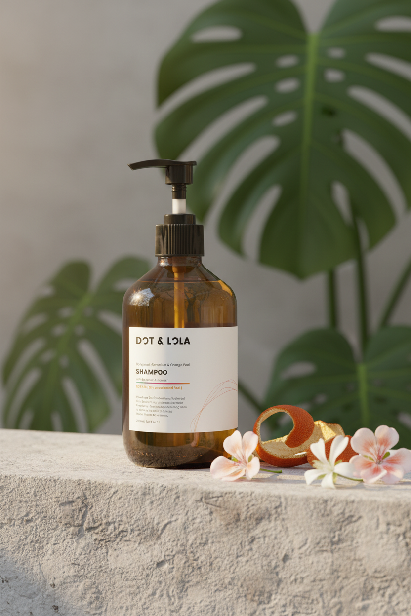 Plant-Based Repair Shampoo for Damaged or Coloured Hair