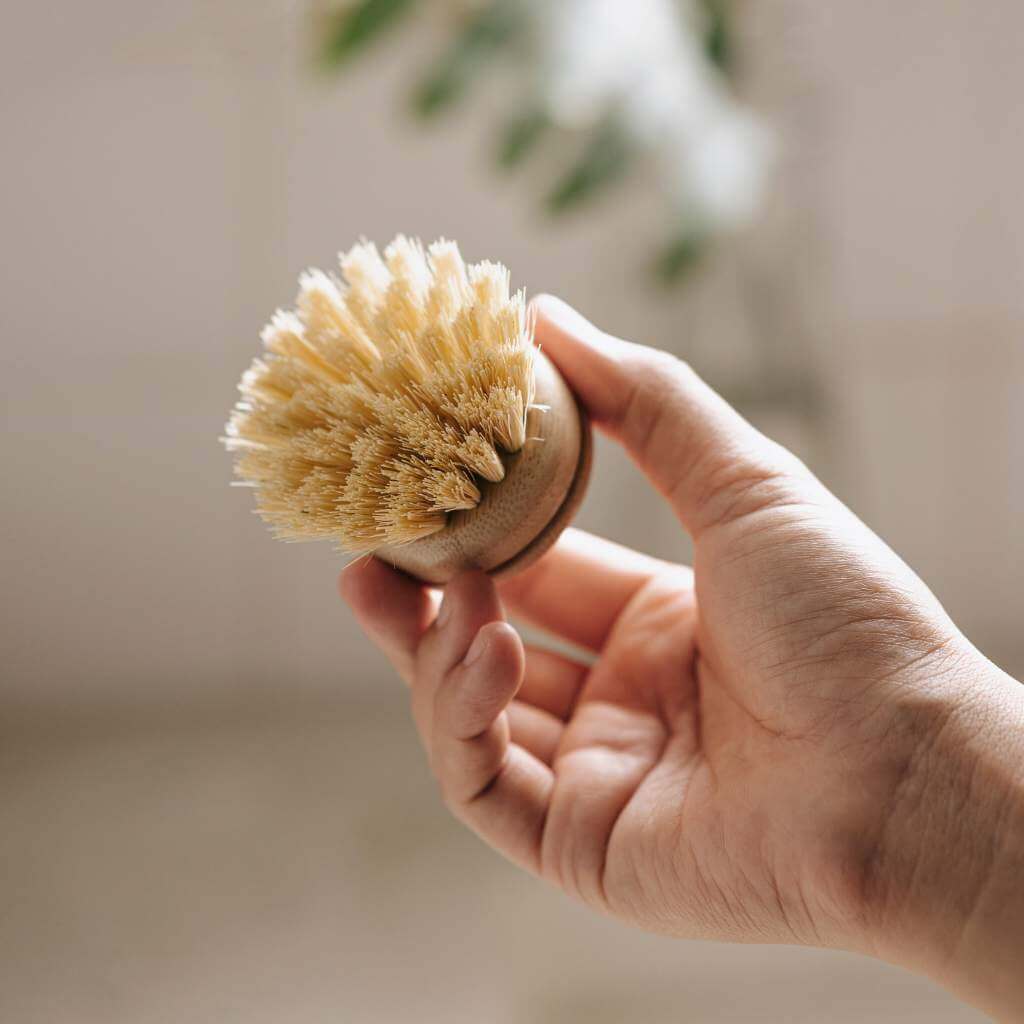 Replacement Heads for Long Handle Dish Brush (Pack of 4)